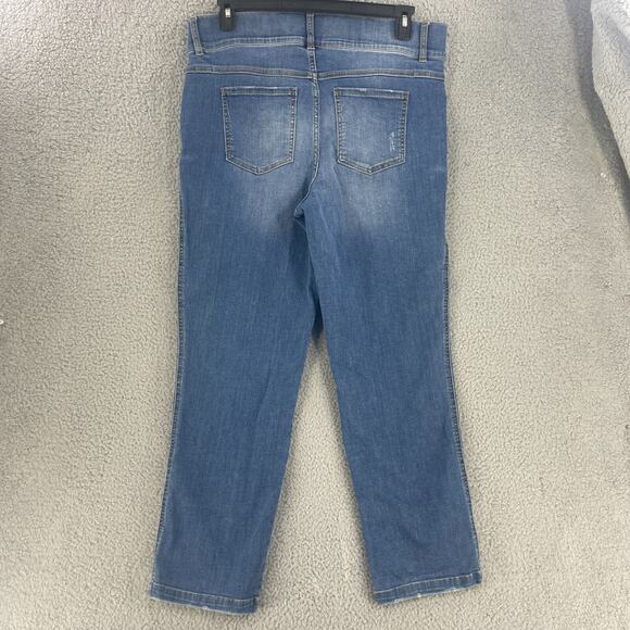 Spanx Womens Jeans Sz 1X (36 ) Pants Stretch Tummy shapewear Straight High Rise - Picture 13 of 13